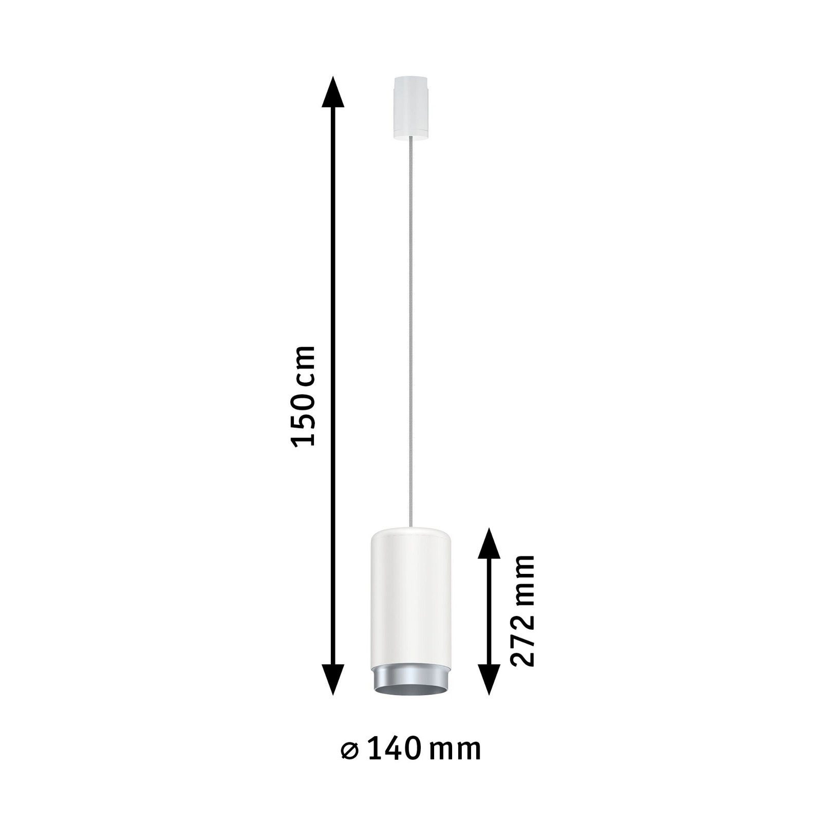 Paulmann Schienensystem-Leuchten URail Pendel Corus E27 max. 50W dimmbar 230V, (1-tlg)