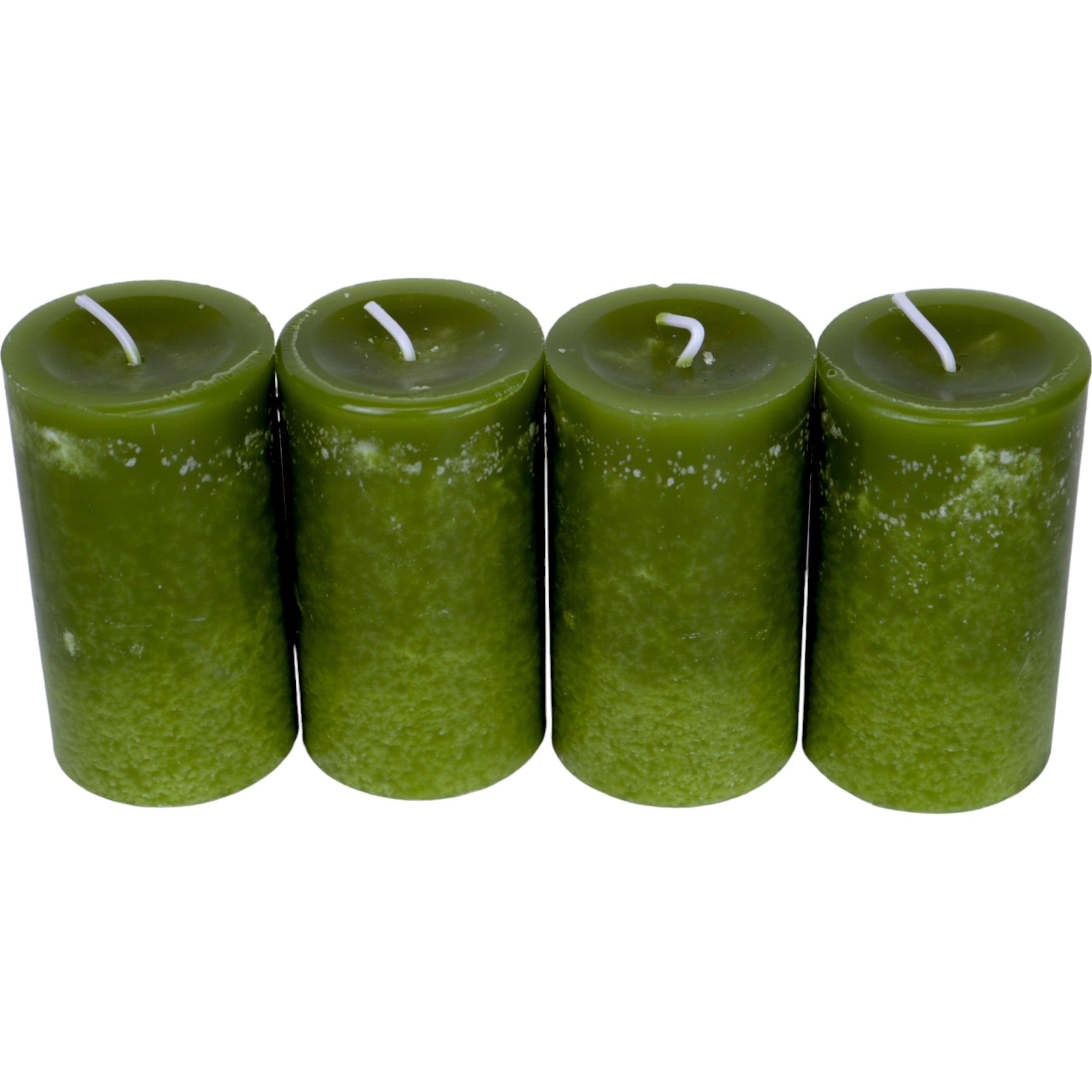 DekoTown Stumpenkerze 4 Stumpenkerzen, 9x5 cm, günstig online kaufen
