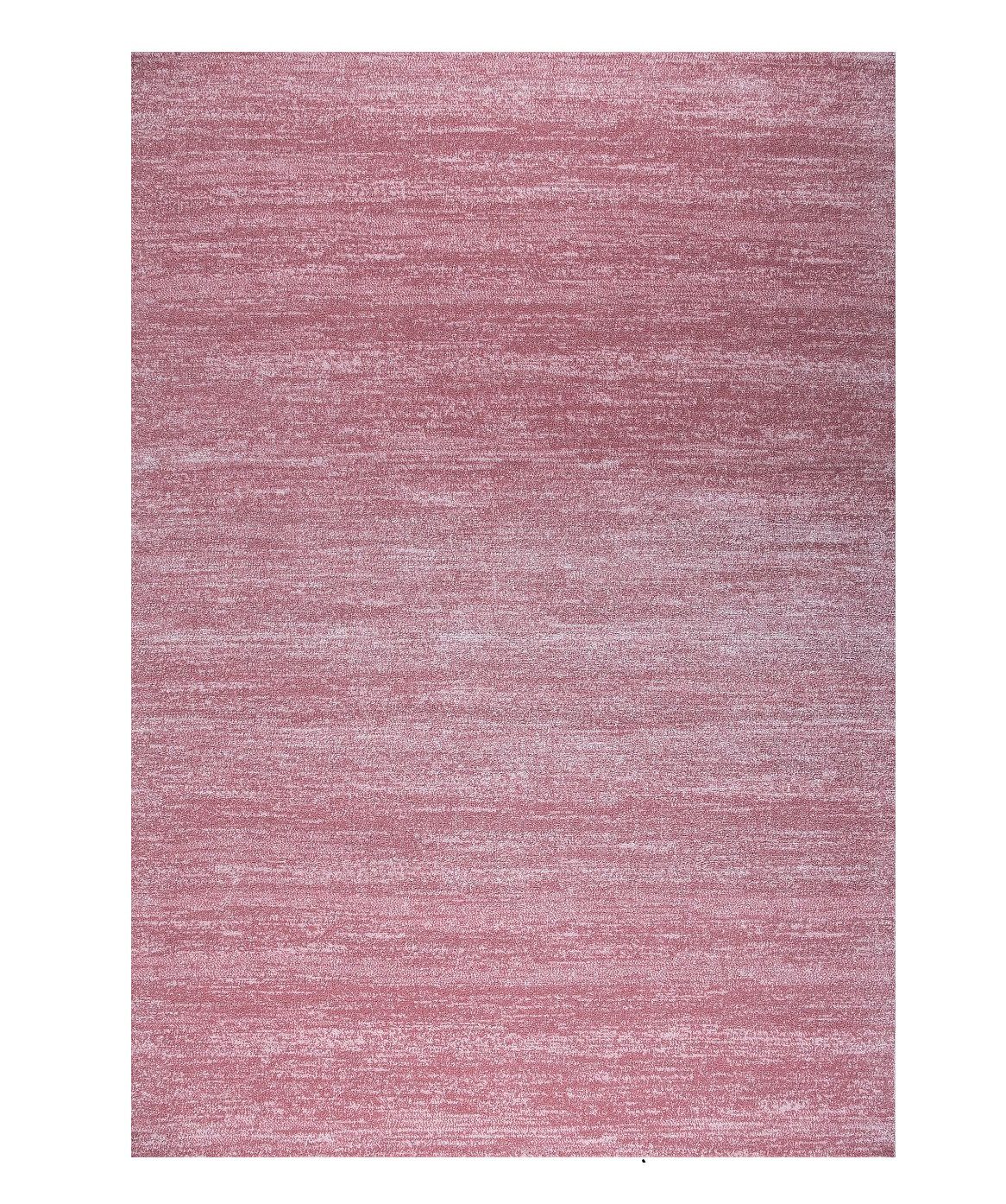 Vimoda Teppich Kurzflor Rosa Meliert Farbecht, günstig online kaufen