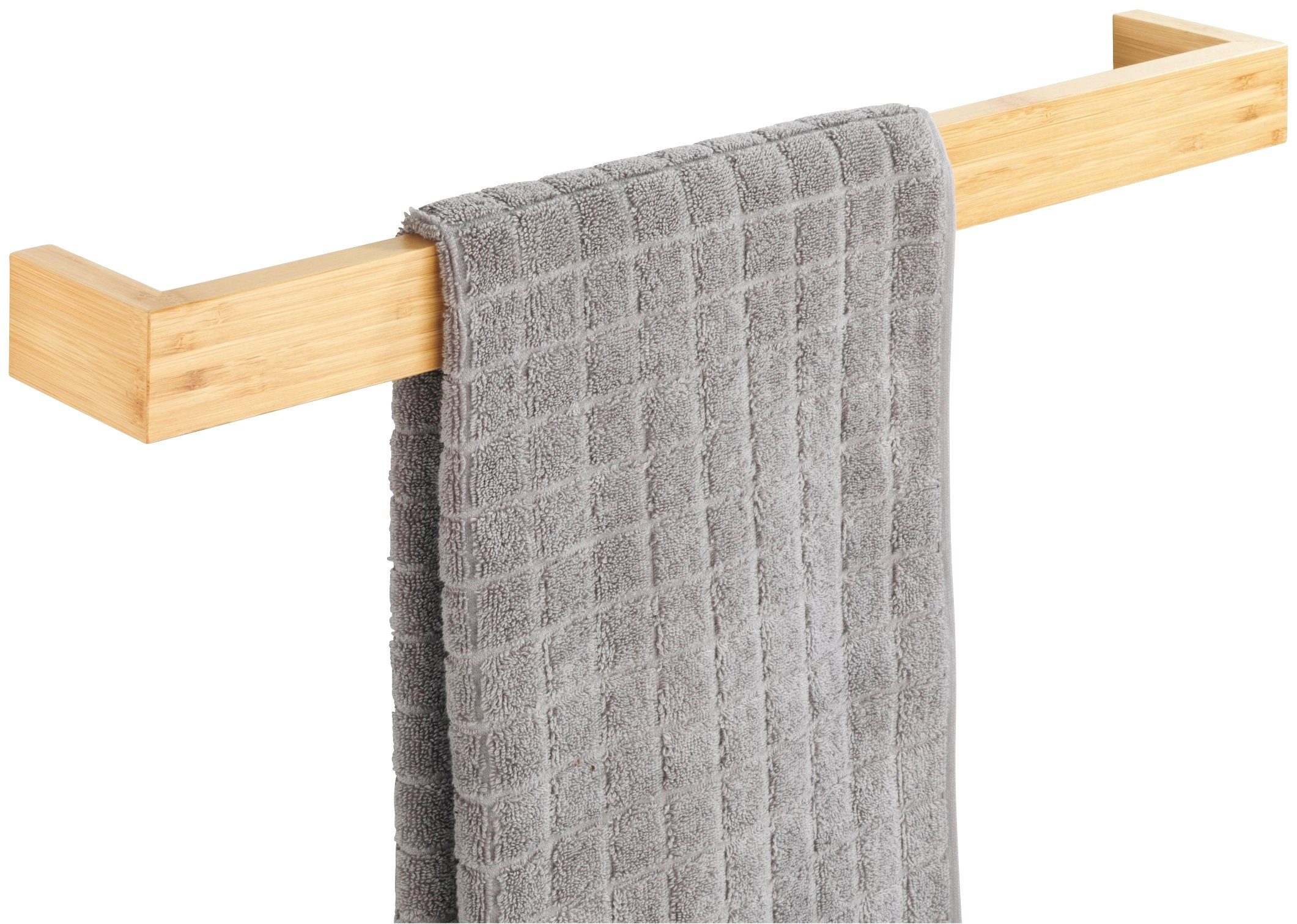 WENKO Handtuchhalter Bambusa, BxTxH: 60x5x9 cm