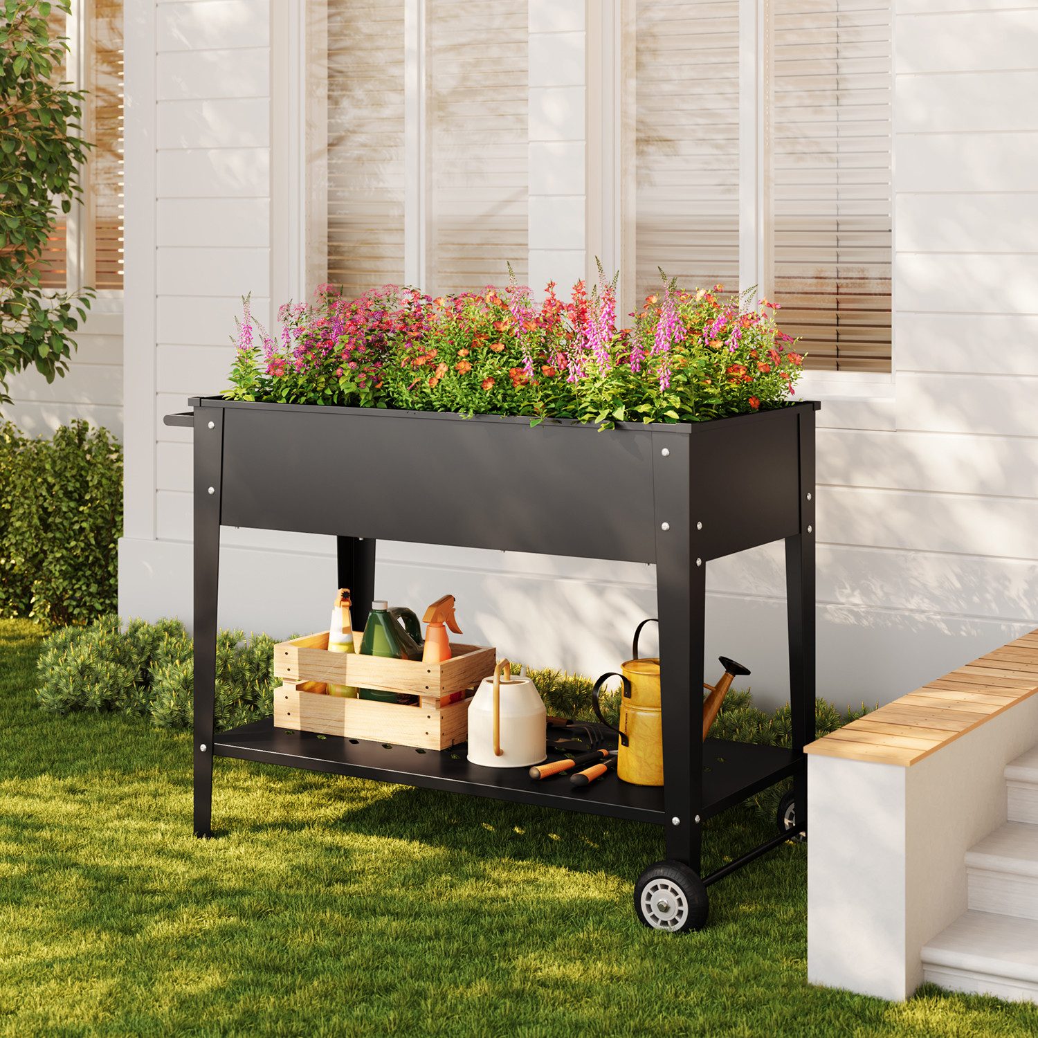 Bealife Hochbeet Pflanzkasten Blumenbeet Belastbarkeit: 100 kg günstig online kaufen