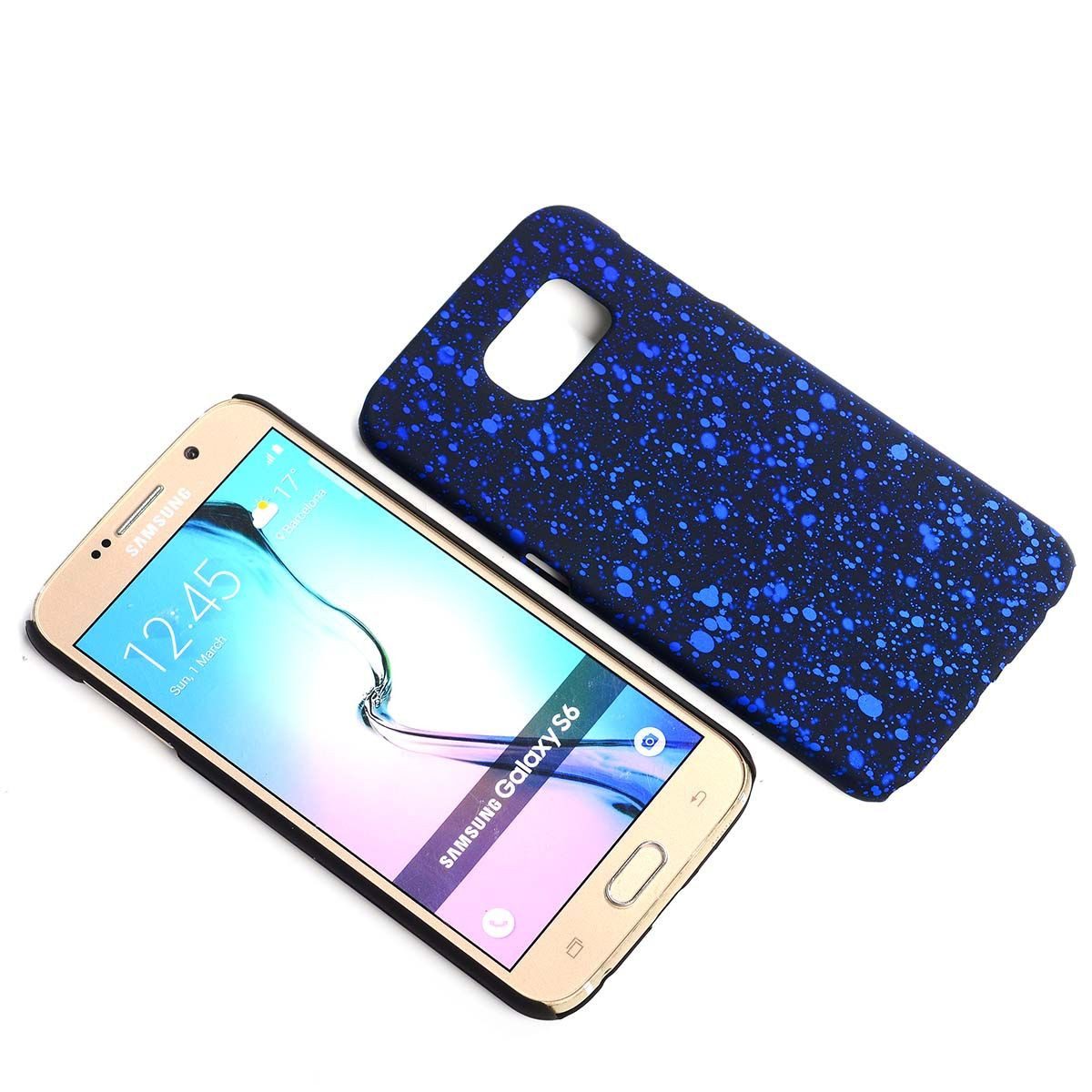 König Design Handyhülle Samsung Galaxy S6, Samsung Galaxy S6 Handyhülle Backcover Schwarz