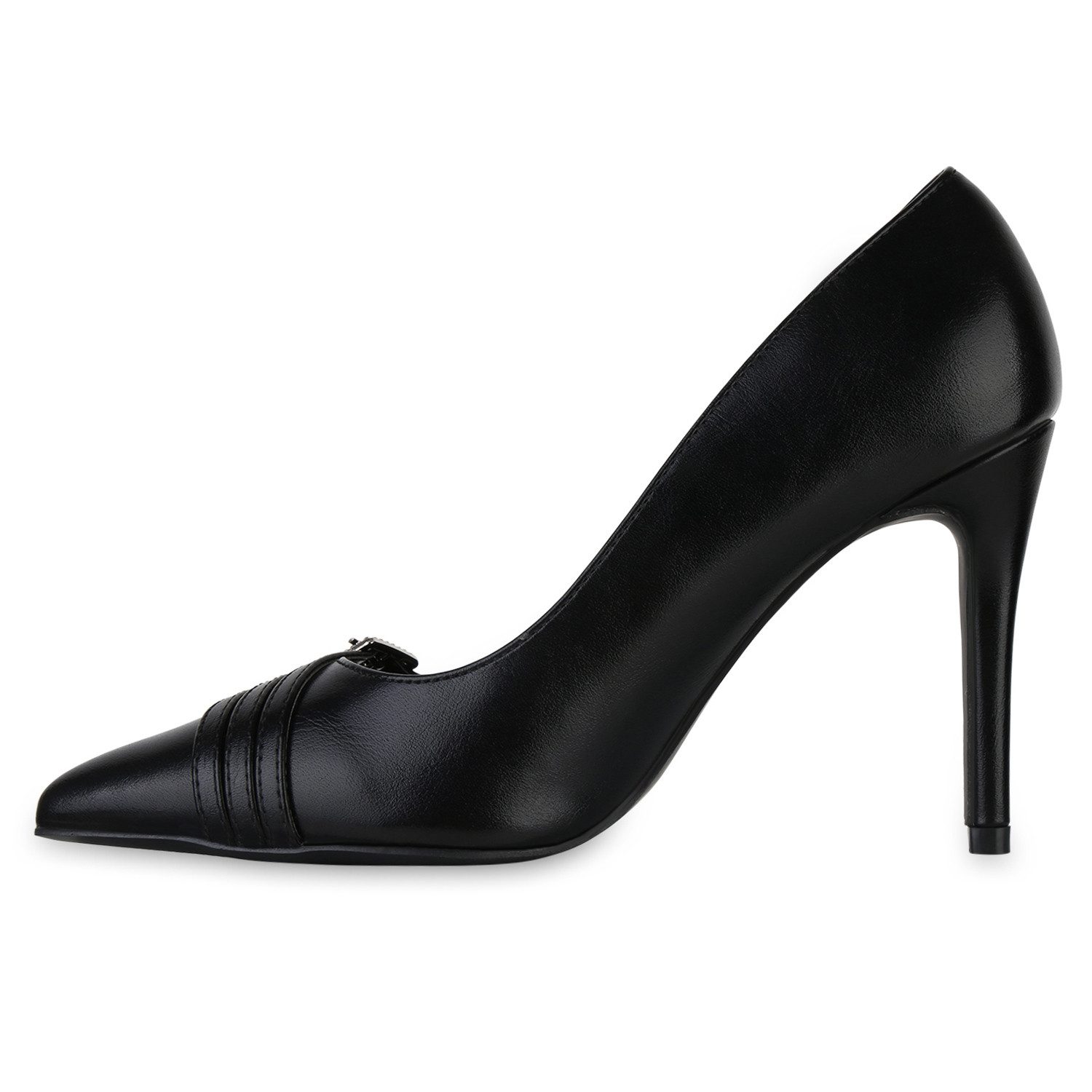 VAN HILL 841483 Pumps Damen Spitze Pumps Stiletto Absatzschuhe Schnallen St günstig online kaufen