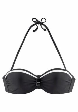 LASCANA Bügel-Bandeau-Bikini mit Kontrastdetails