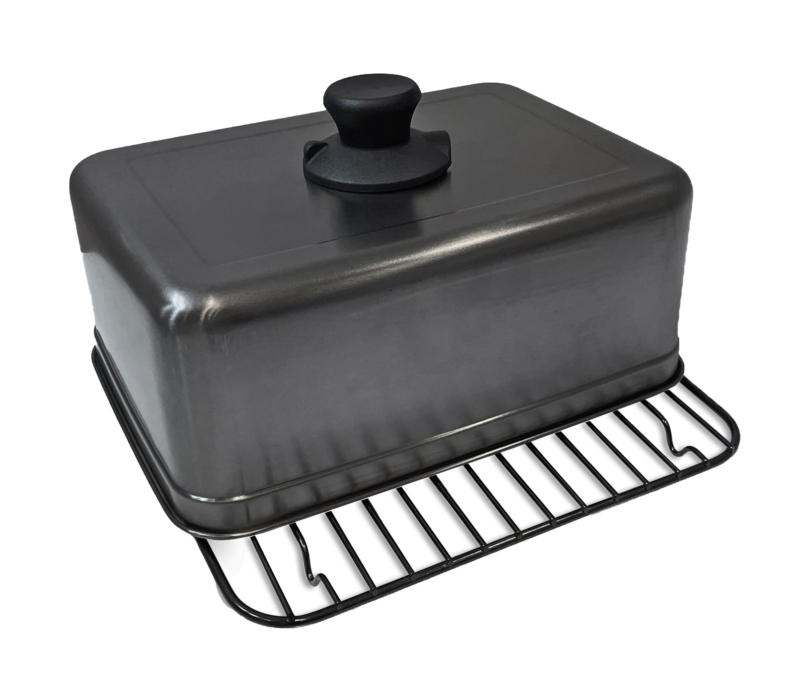 WMF Grillbesteck-Set Grillrost Set für Plancha, 2-teilig mit Grillhaube und Grillrost, spülmaschinengeeignetes Grillzubehör aus rostfreiem Edelstahl