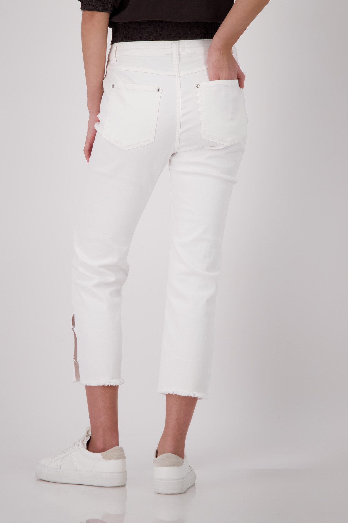 Monari 7/8-Hose Hose Greta Short Regular fit mit Strasskette