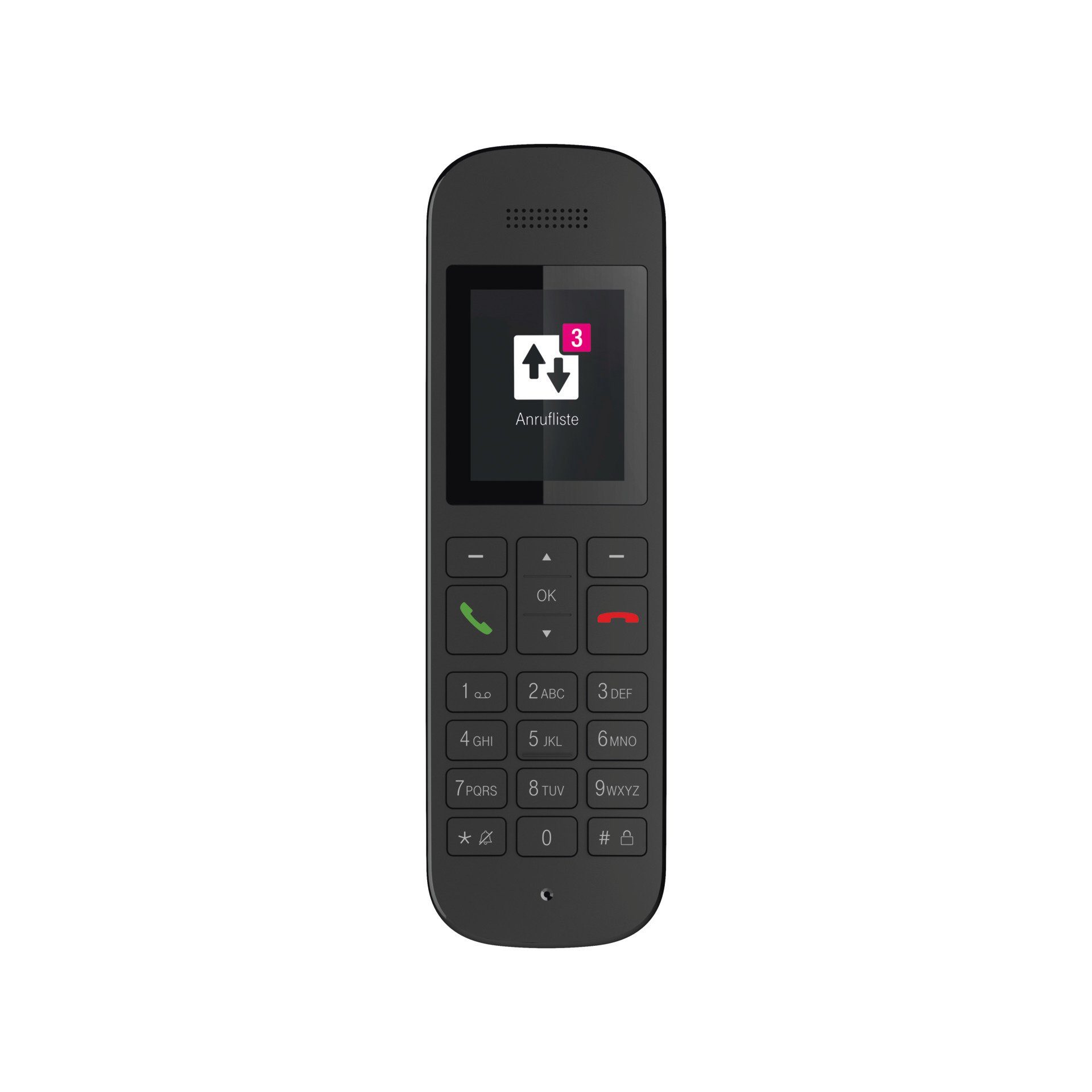 A Telekom 12 Sinus Schnurloses DECT-Telefon schwarz