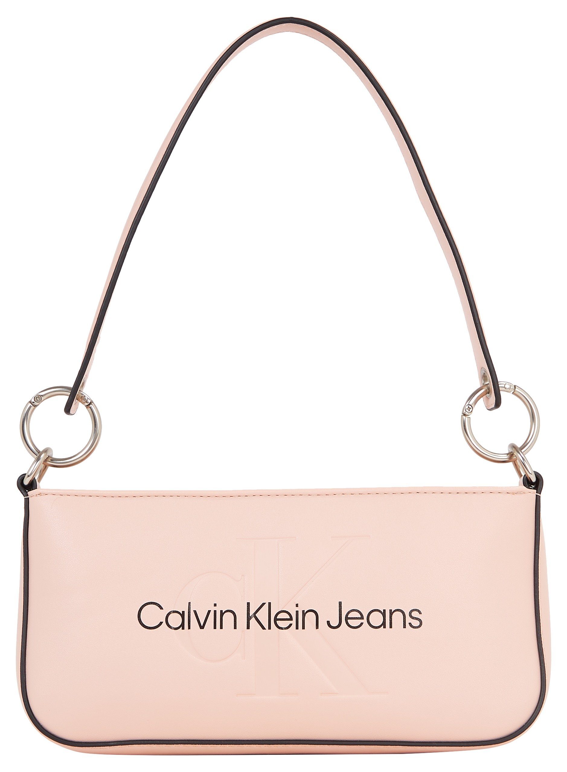 Calvin Klein Jeans Schultertasche SCULPTED SHOULDER POUCH25 MONO, mit großflächigem Markenlogo vorne