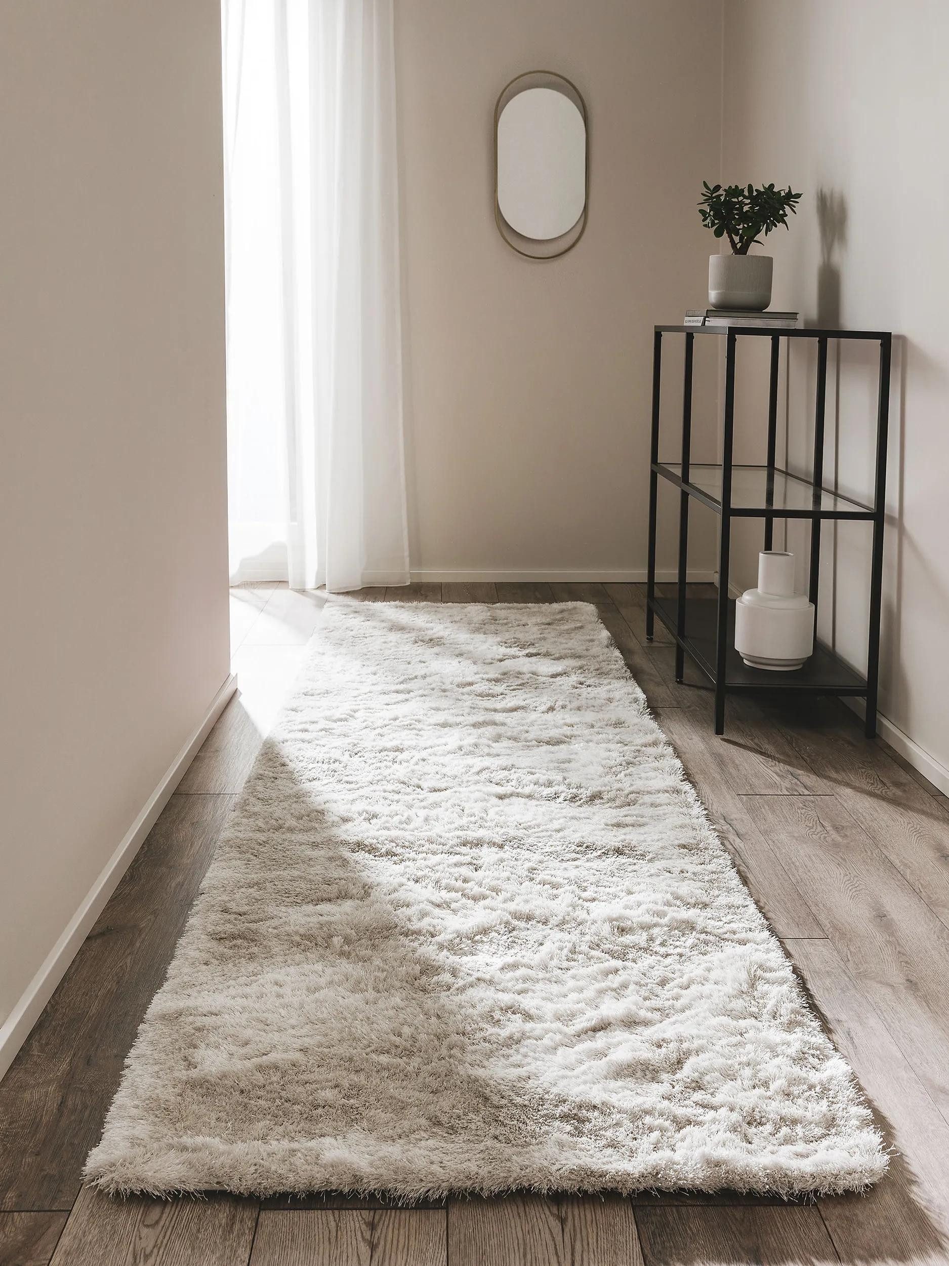 benuta Teppich Whisper, rechteckig, Höhe: 31 mm, Hochflorteppich Wohnzimmer, Schlafzimmer, Esszimmer, Flur, Weich