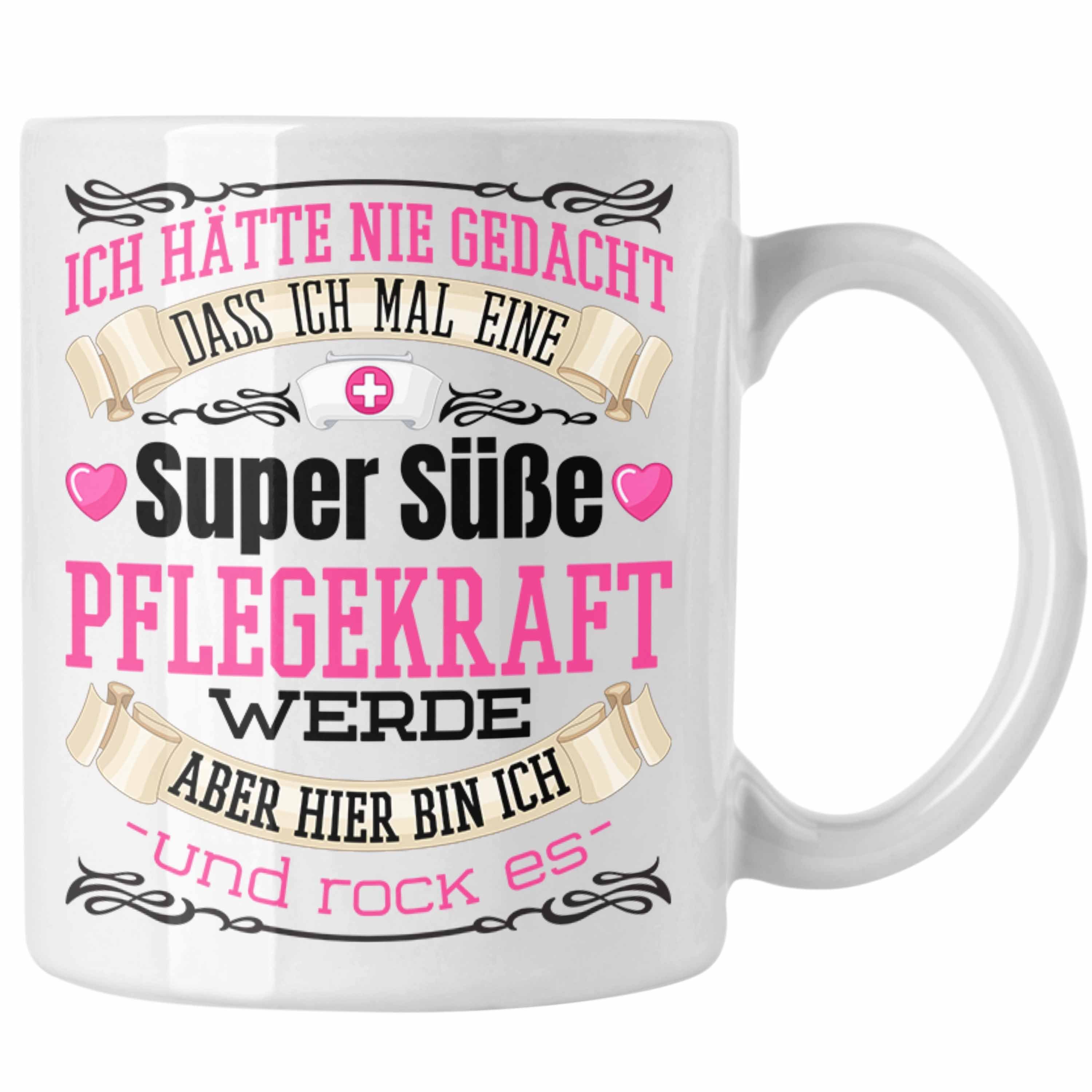 Trendation Tasse Pflegekraft Tasse Geschenk Altenpflegerin Frauen Geschenkidee Pflegekr