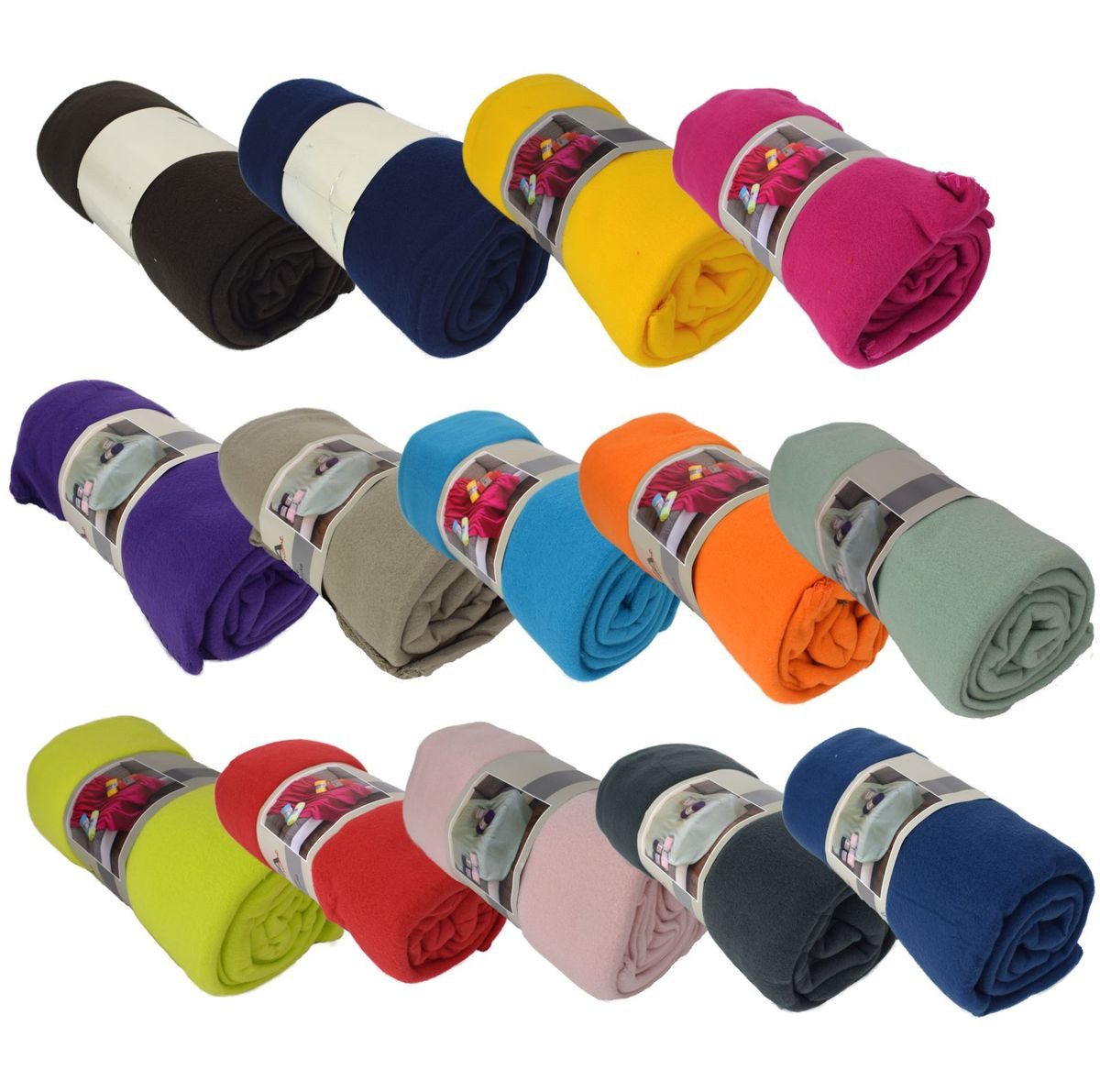 Wohndecke Decke Fleecedecke 130x170cm Polarfleece 14 versch. Unifarben Wohn günstig online kaufen