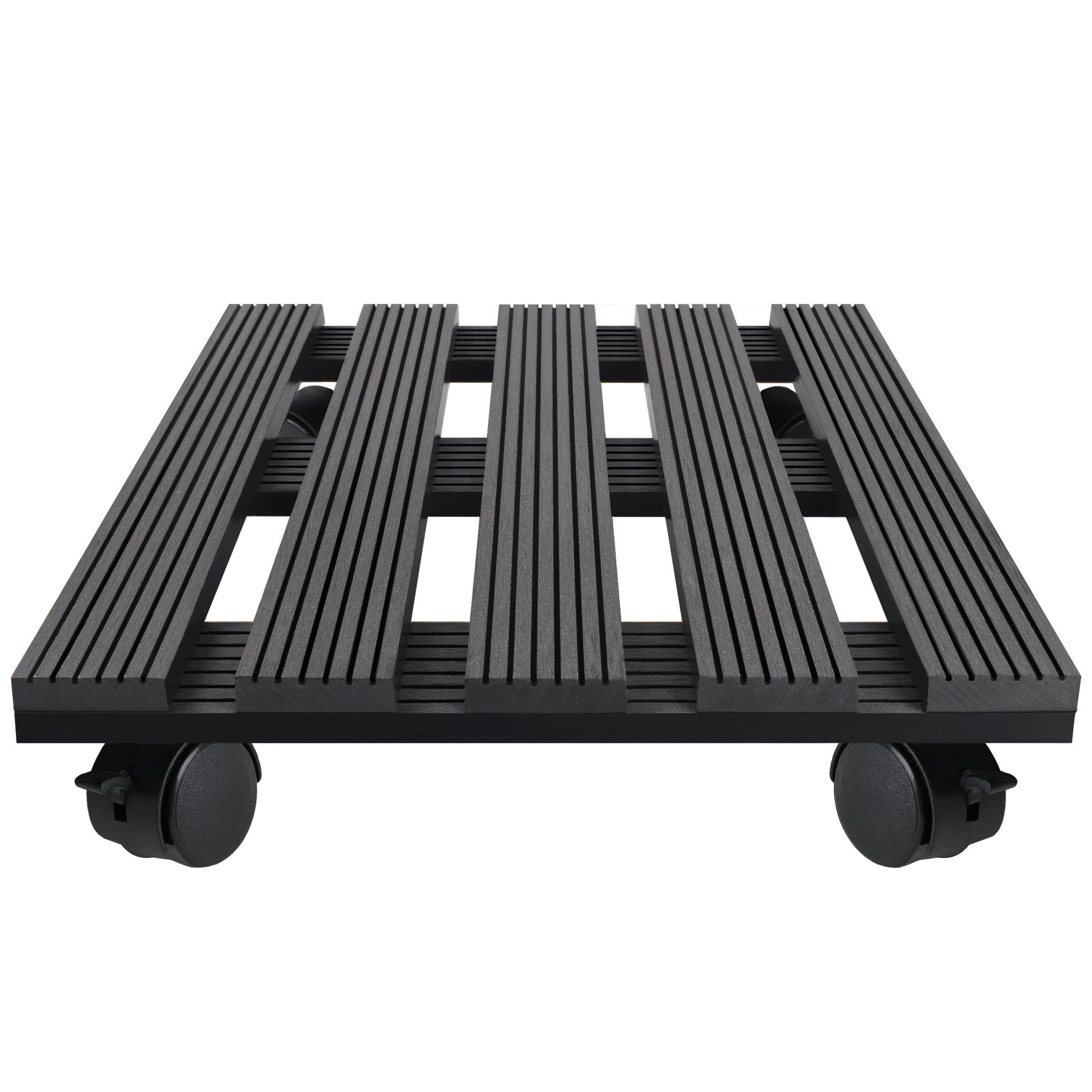 Pflanzenroller WPC Rollbrett Pflanzen 100 kg Tragkraft Blumenroller 30 x 30 cm