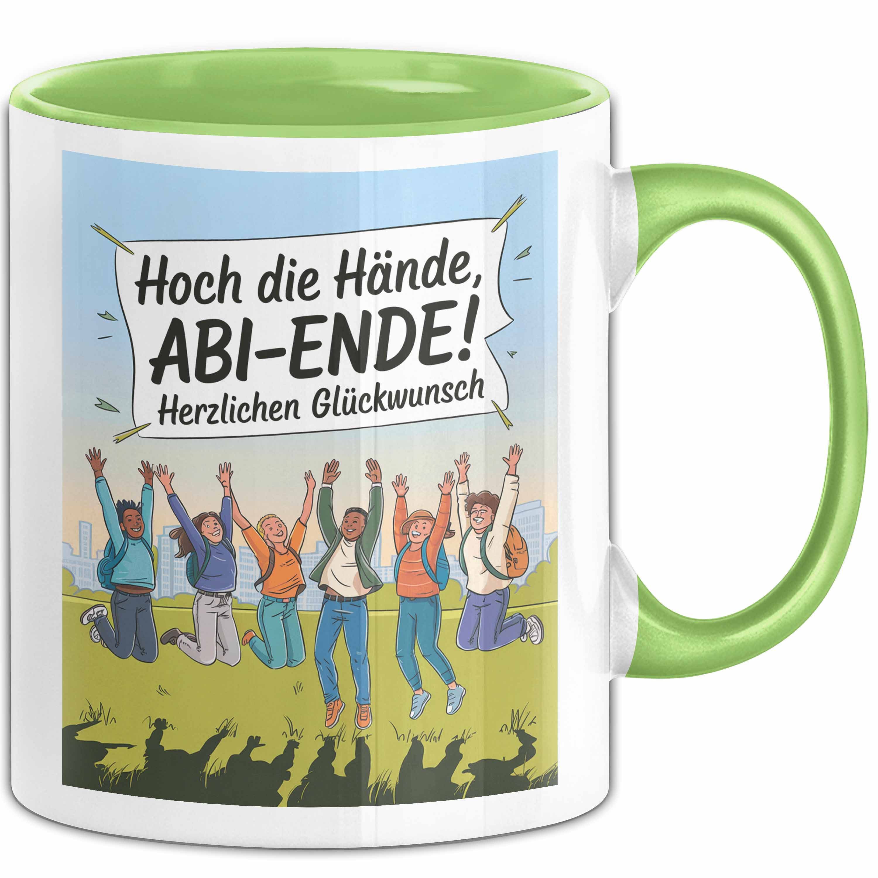 Trendation Tasse Schüler Abschluss Tasse Geschenk Lustige Geschenkidee Spruch Hoch Die, Keramik