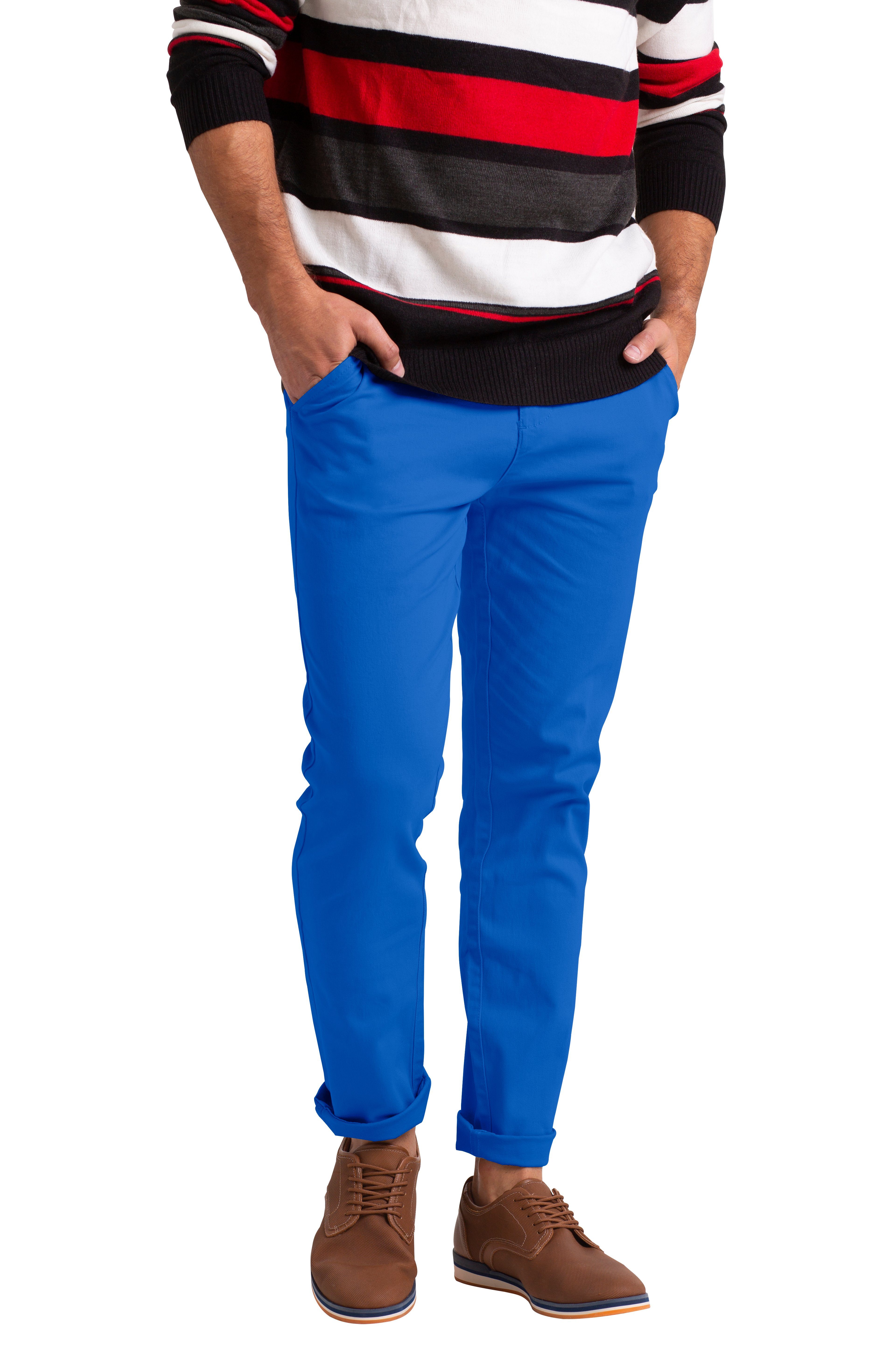Chinohose Slim-Fit-Chinos für Herren klassischer Stretch-Chinohose Hose