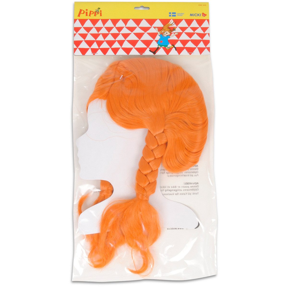 Pippi Langstrumpf Kostüm-Perücke Pippi Langstrumpf Mädchen