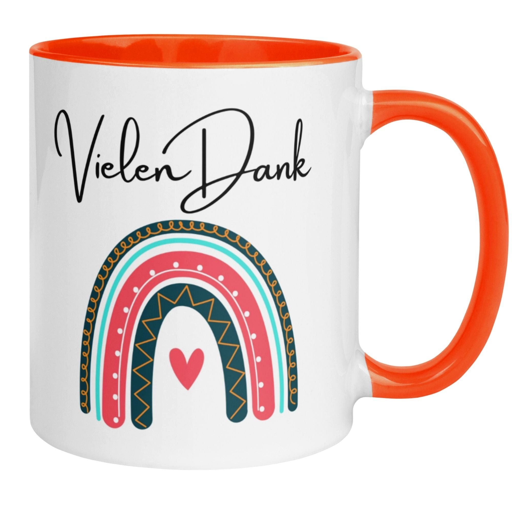 Momentals Tasse Danke – „Vielen Dank“ – Dankeschön Geschenk Erzieherin/Kollegin, Gratis Versand · Links-&Rechtshänder · Spülmaschinenfest