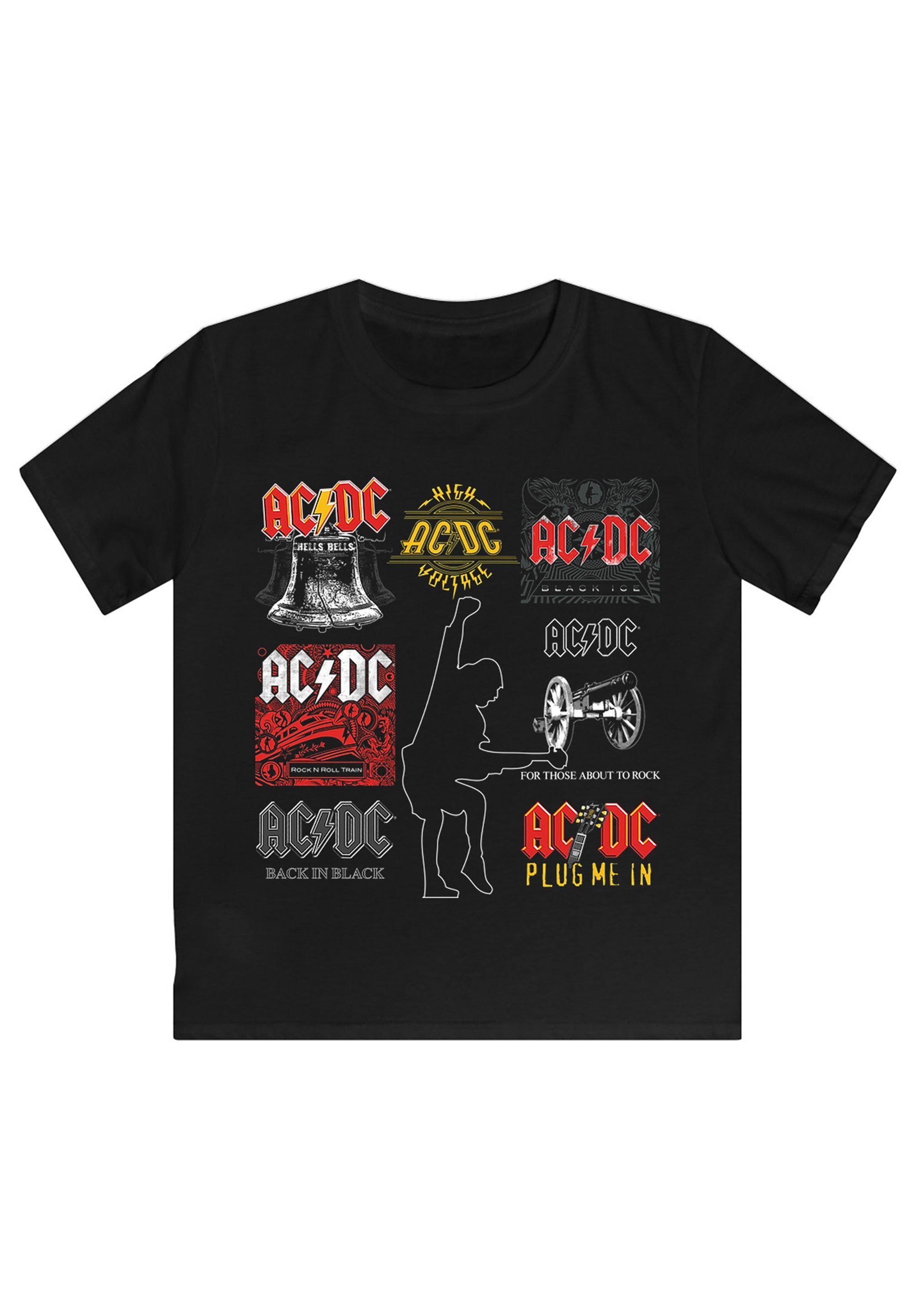 F4NT4STIC T-Shirt ACDC für & Logos Print Herren Kinder