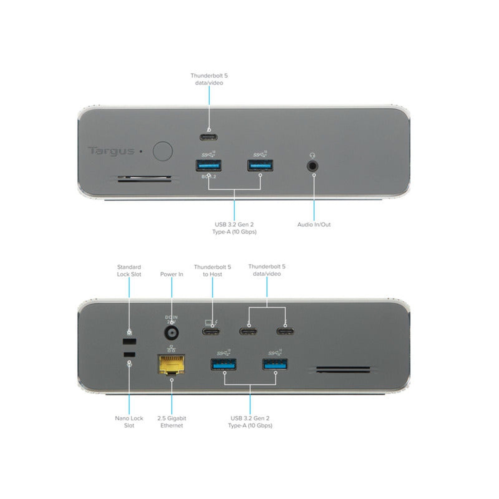 Targus Laptop-Dockingstation DOCK230EUZ laptop-dockingstation & portreplikator Kabelgebunden Thu...