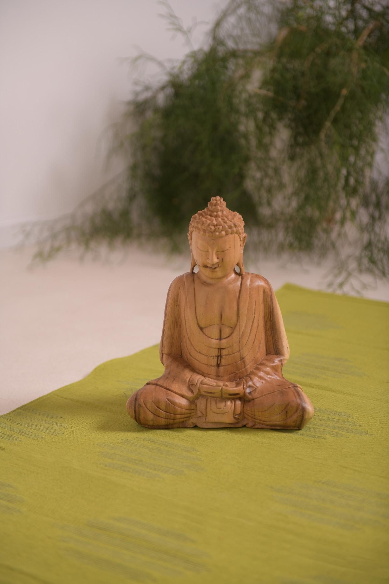El Puente Buddhafigur Deko-Figur "Buddha Dhyana", Handmade, Handmade