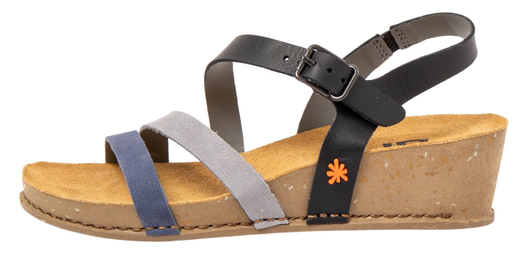 Art 1930 I Live Keil Black Denim Sandale