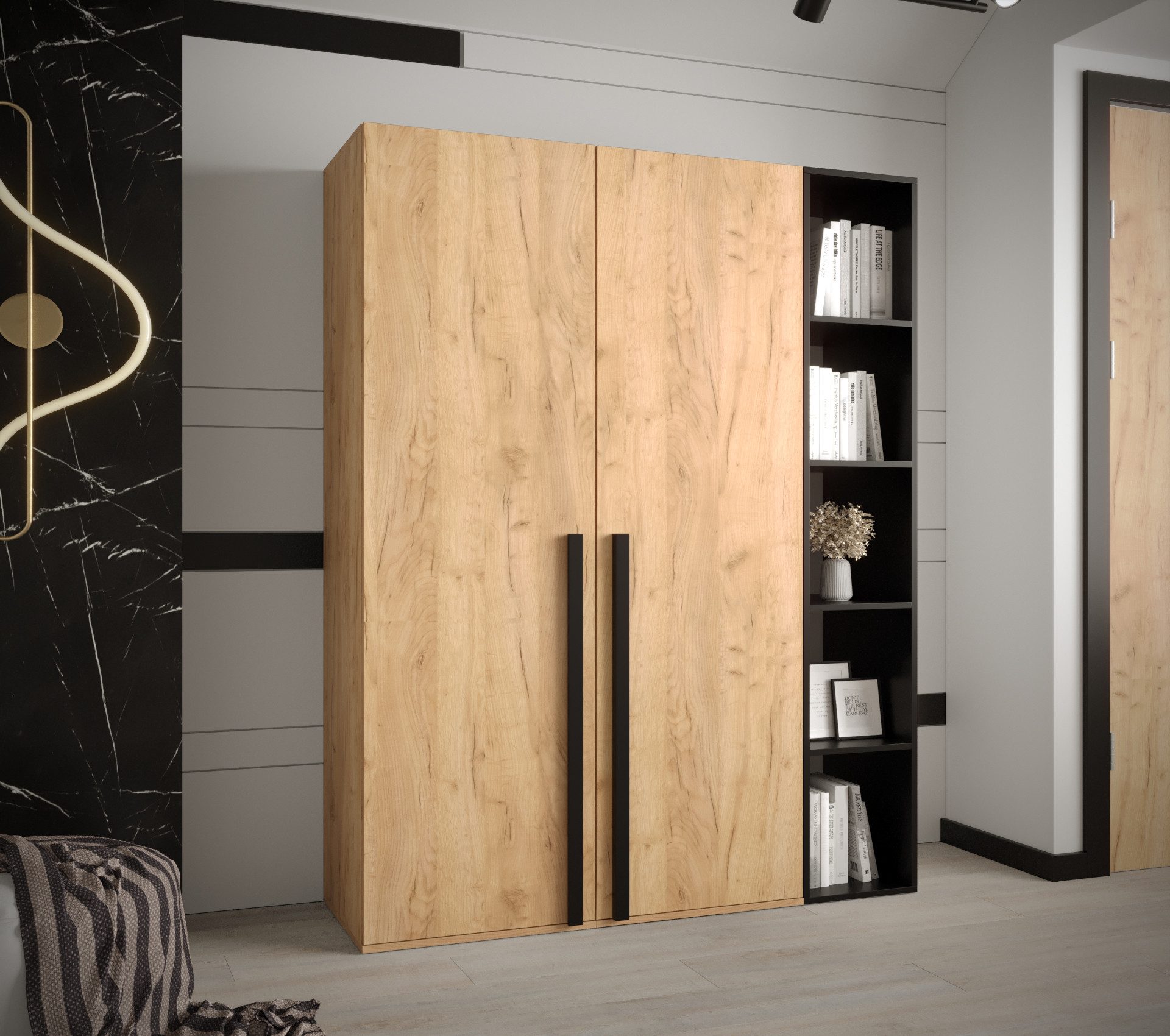 ABIKS MÖBEL Garderoben-Set MIRO Set 11, Garderobe, Kleiderschrank, Modern D günstig online kaufen