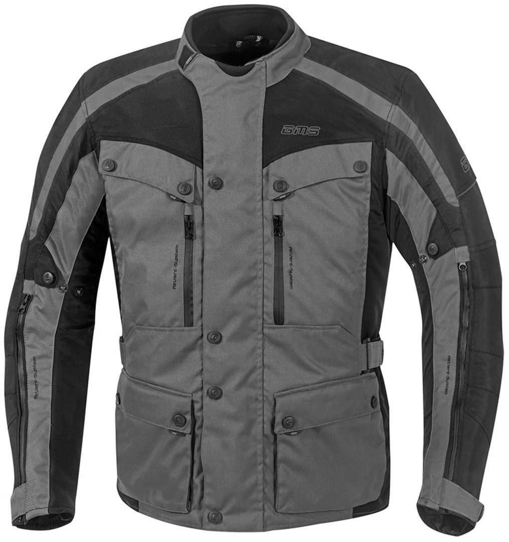 gms Motorradjacke GMS Temper Motorrad Textiljacke herausnehmbares Innenfutter,wasserdicht