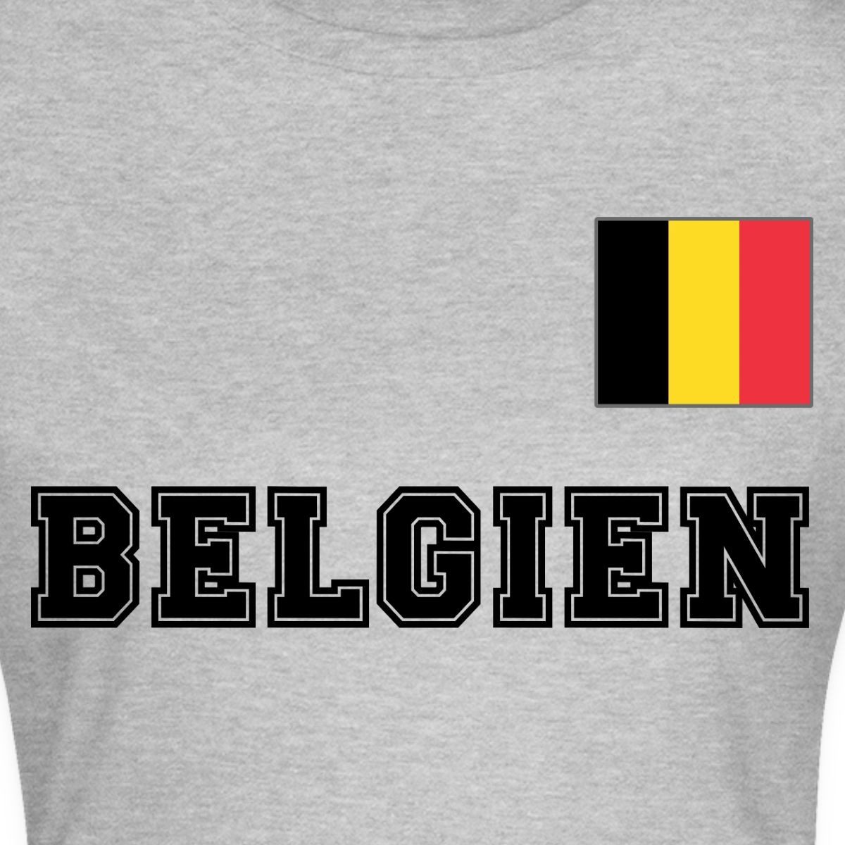Spreadshirt T-Shirt Belgien Trikot, Belgien Fußball Frauen T-Shirt (1-tlg) Slim Fit, fällt klein aus