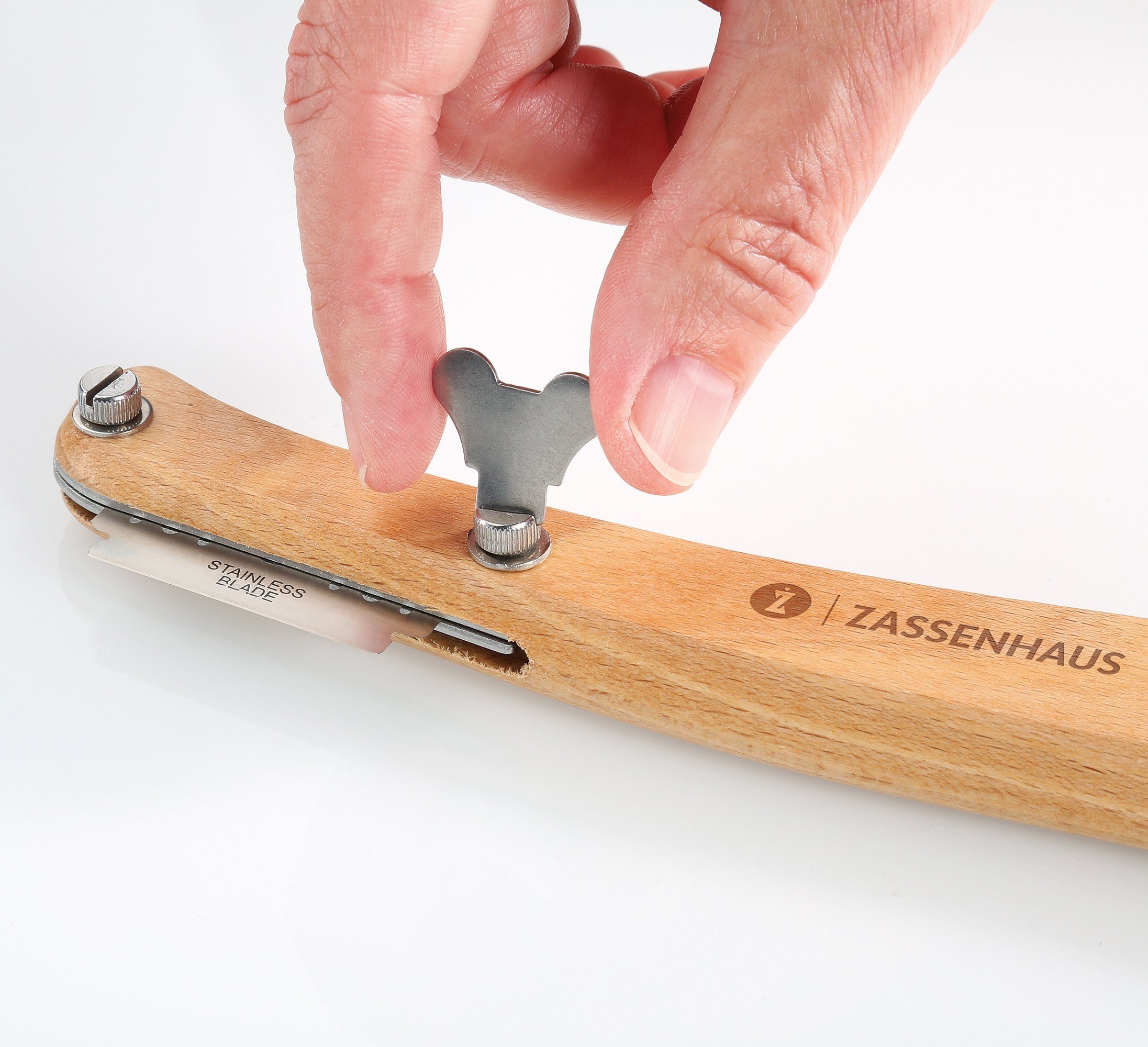 ZASSENHAUS Brotmesser Bäckermesser Teigmesser Küchenmesser Backmesser m. 5 Klingen – Bild 3 von 4