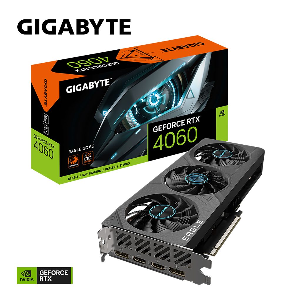 GB, OC GeForce 8G 4060 (8 EAGLE RTX™ GDDR6) Grafikkarte Gigabyte