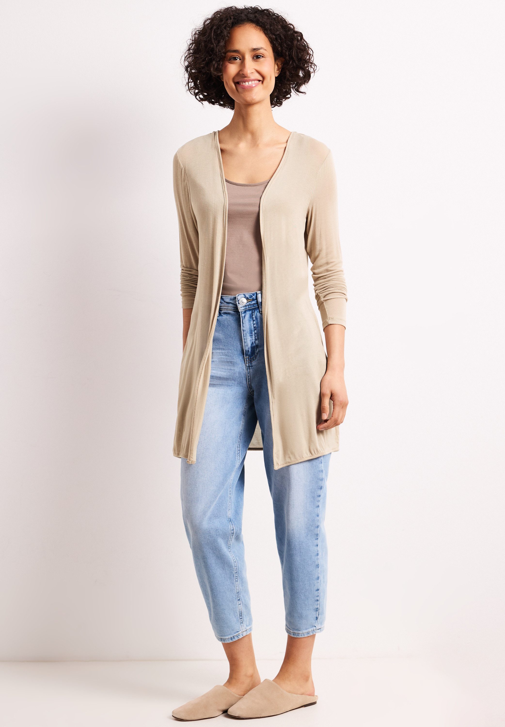 STREET ONE Longstrickjacke aus softer Viskose