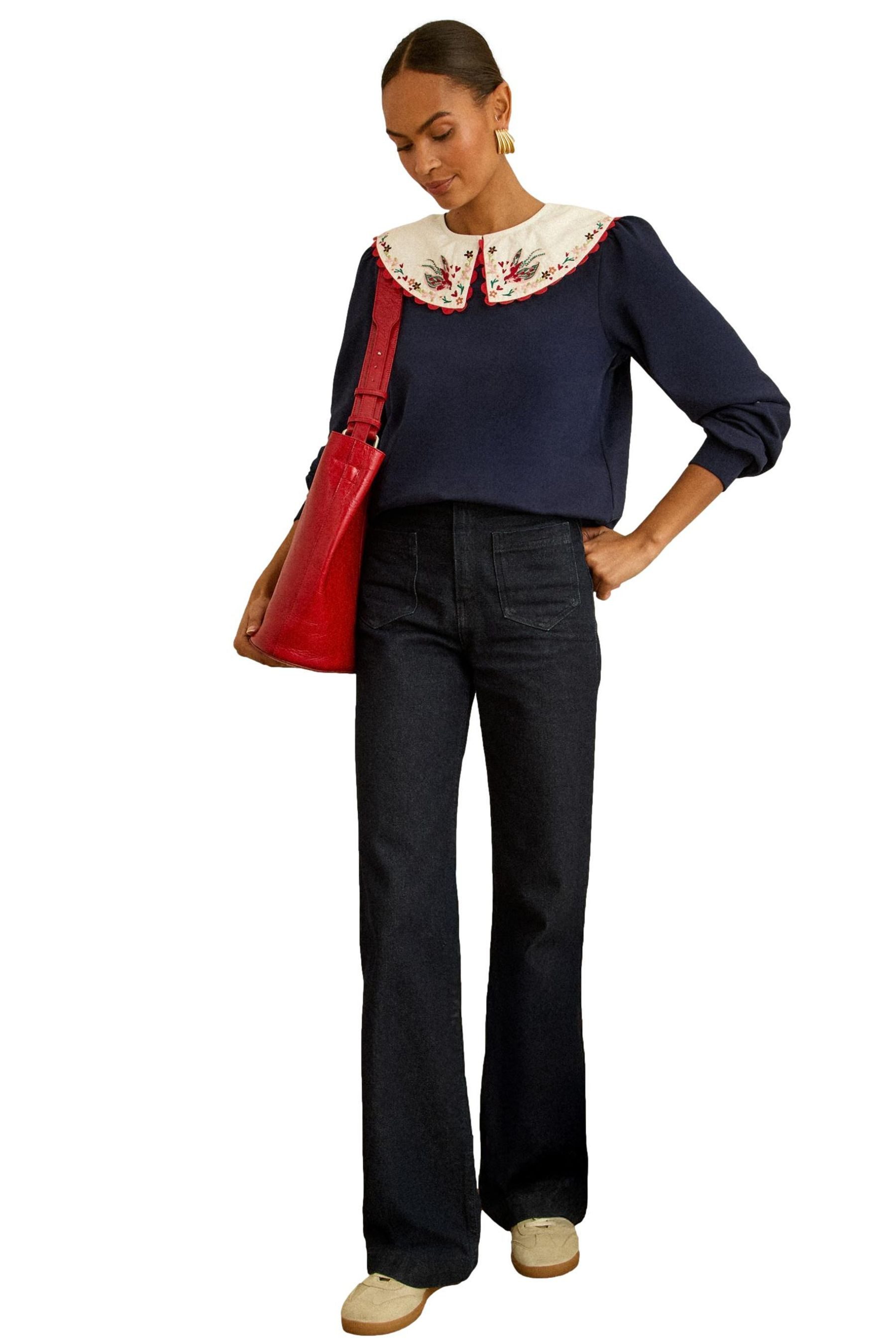 Sweatshirt Love & Roses Sweatshirt aus Jersey