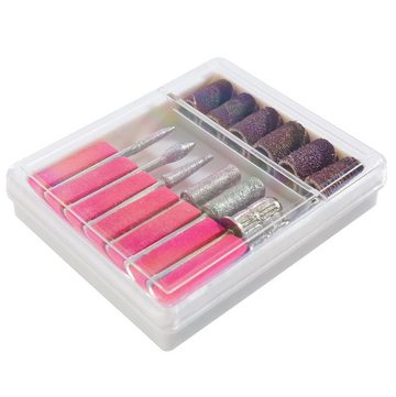 Sina Beauty-Multigerät Nagelfräser, Fräseraufsatz Set, Maniküre 11 teiliges Set, 12-tlg., Set, 6er Fräsköpfe für Nagelfräser