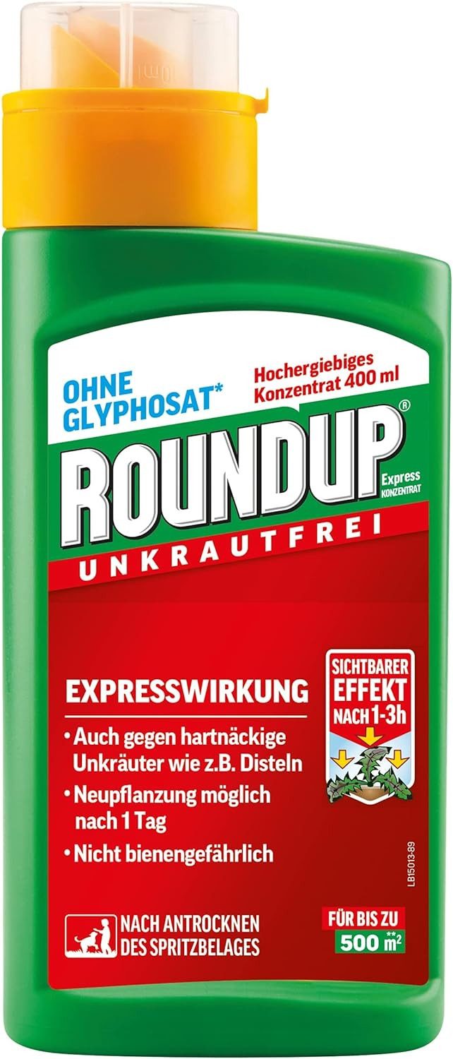 Unkrautbekämpfungsmittel Roundup Express Konzentrat 400 ml Unkrautfrei Unkrautvernichter