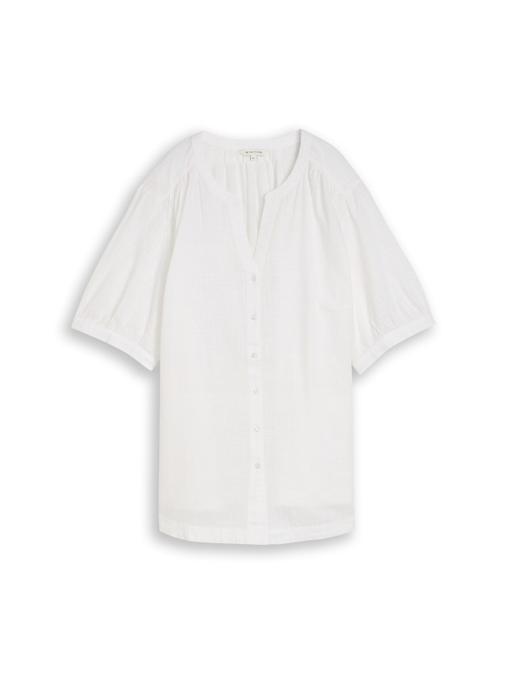 TOM TAILOR PLUS Kurzarmbluse Blusen & Shirts Plus Size - Bluse aus Baumwolle
