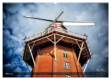 CALVENDO Wandkalender Friesland - Die Friesische Mühlenstraße (Premium, hochwertiger DIN A2 Wandkalender 2023, Kunstdruck in Hochglanz)