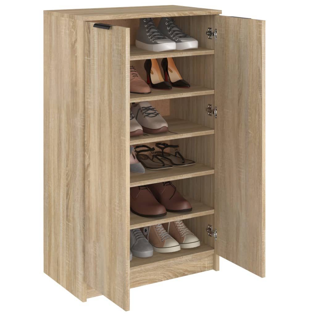 59x35x100 Schuhschrank cm furnicato Sonoma-Eiche Holzwerkstoff