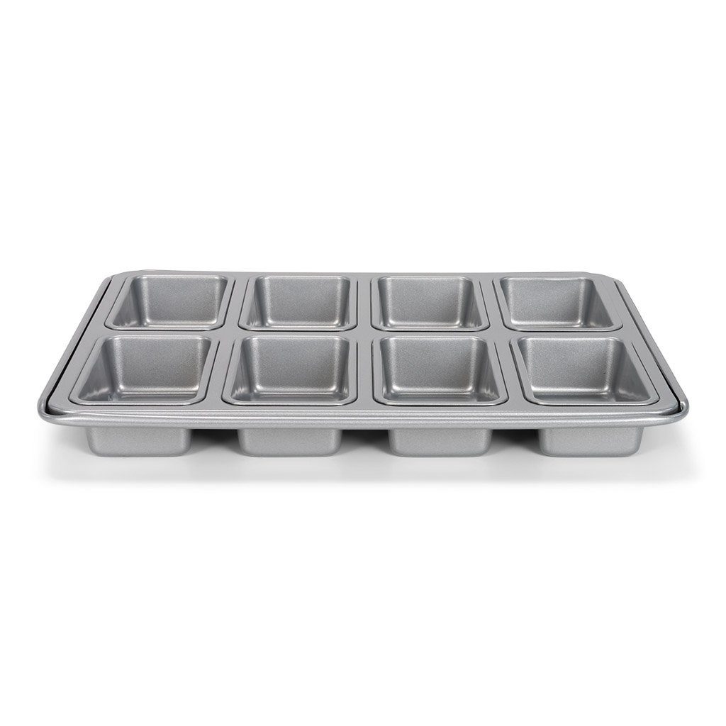 patisse Brotbackform 03515, Mini Brotbackform 8 Mulden, Backform Silver Top - Maße ca. 34 x 28cm | Brotbackformen