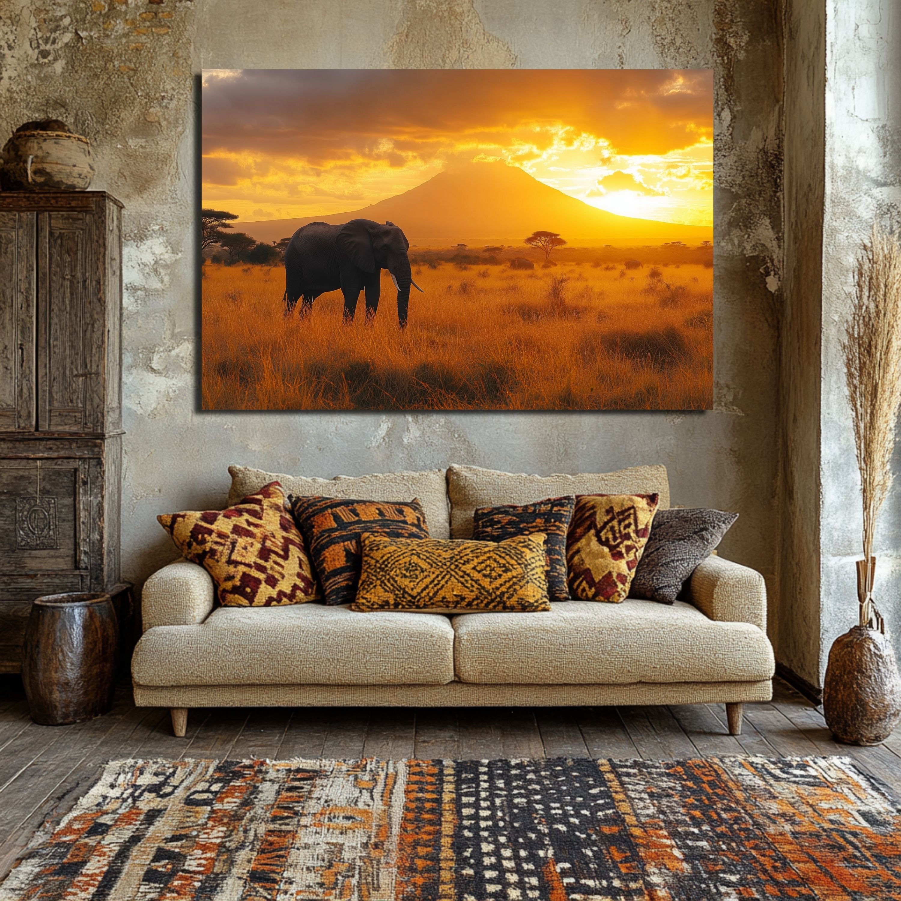 DARO Design Leinwandbild Modern Abstrakt Wandbilder XXL Wandbild Wand Deko günstig online kaufen