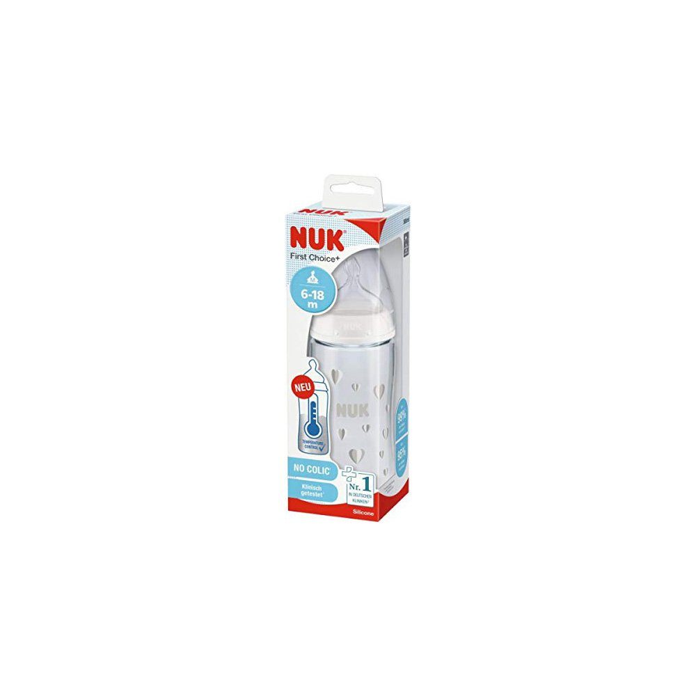 NUK Flaschensauger FC+ PA Flasche mit Temperature Control 300ml mit ...