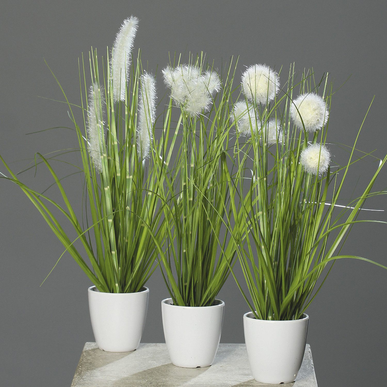 Kunstgras Topfpflanzen Gras, DPI, Höhe 36 cm, im Topf, Grün, Gras, H: 36cm