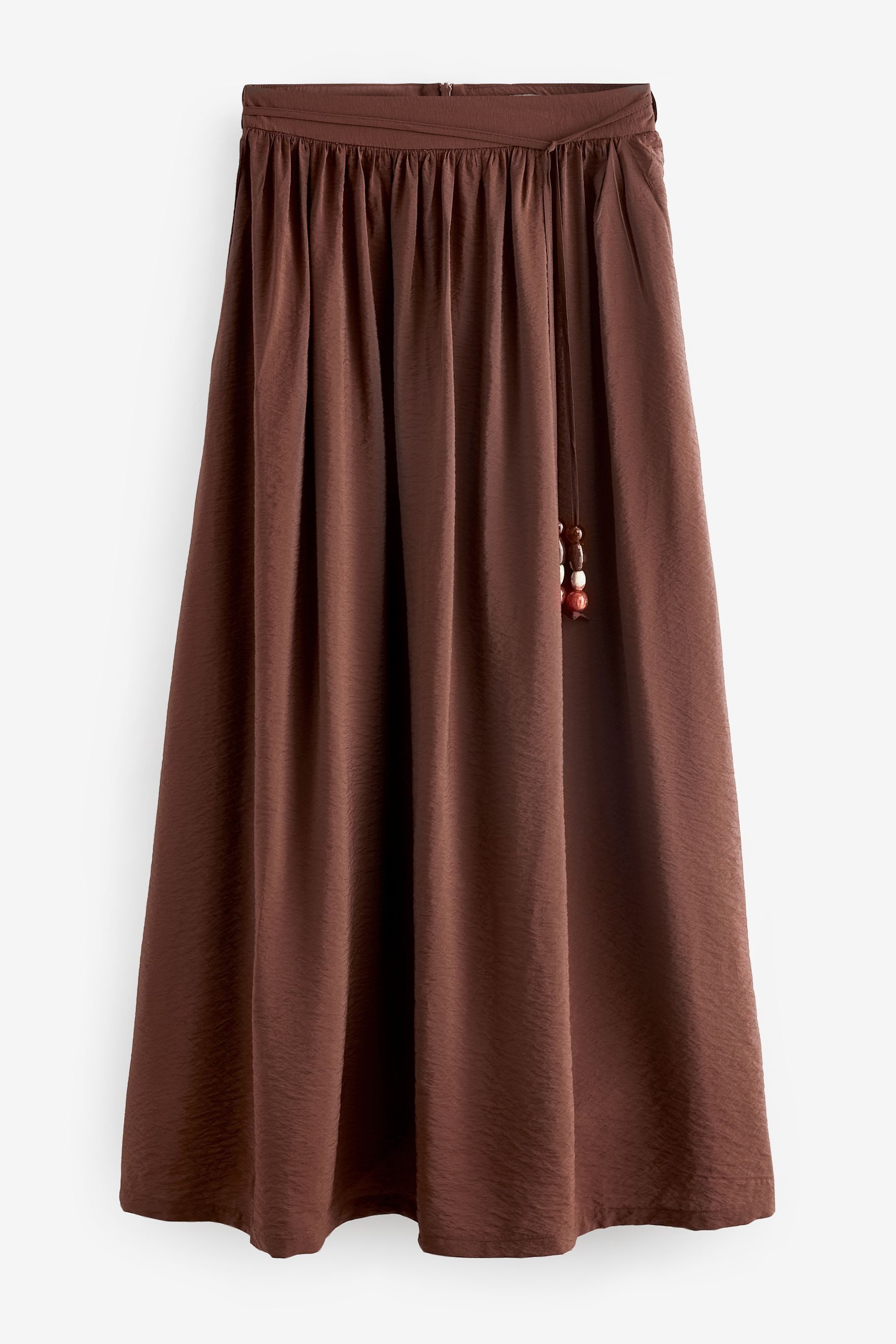 Next Maxirock Strukturierter Maxirock Perlengürtel – Kurzgröße (1-tlg) günstig online kaufen