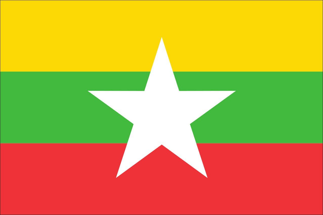 80 Myanmar flaggenmeer Flagge g/m²