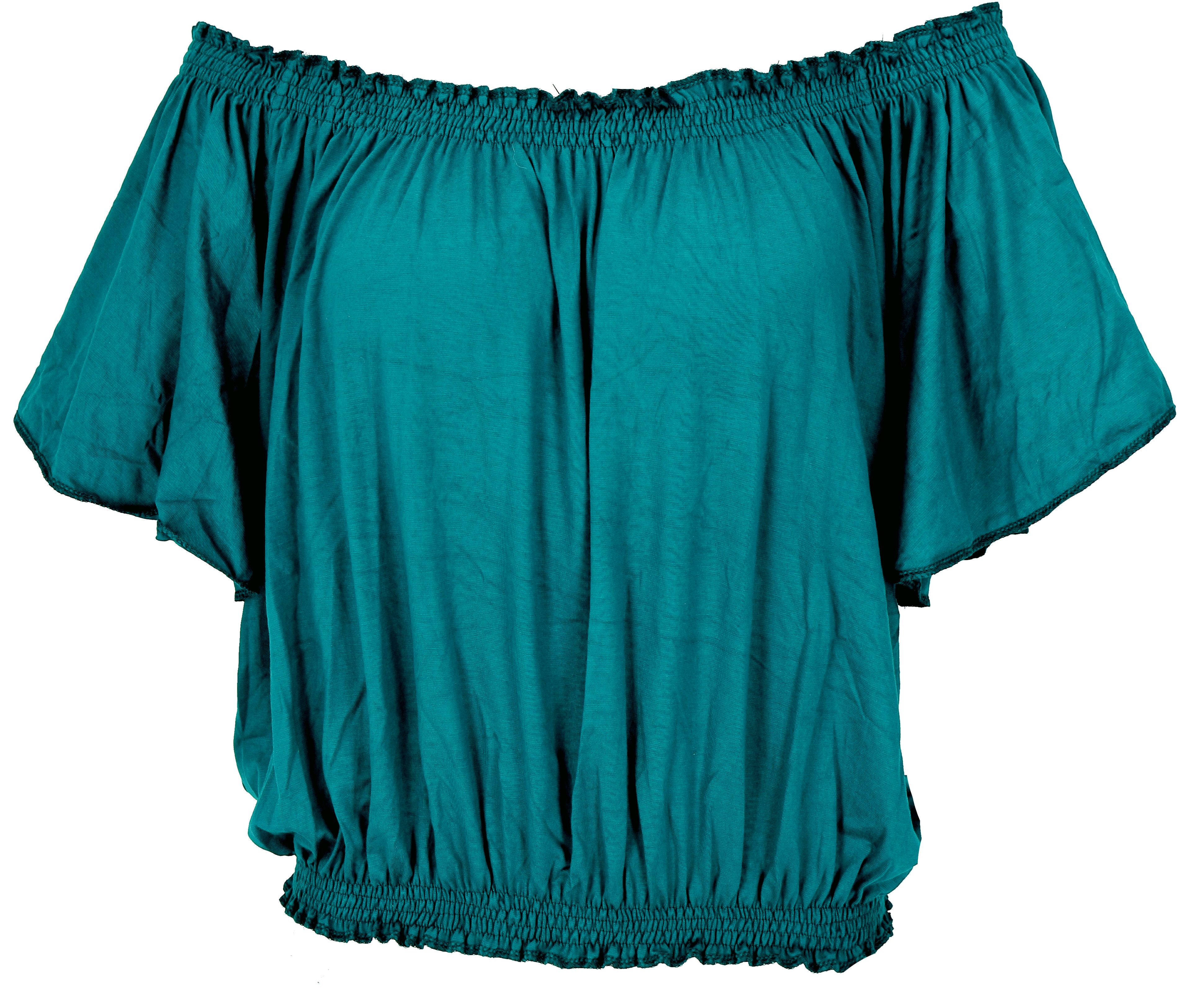 Guru-Shop T-Shirt Schulterfreies Top, Carmen Shirt günstig online kaufen