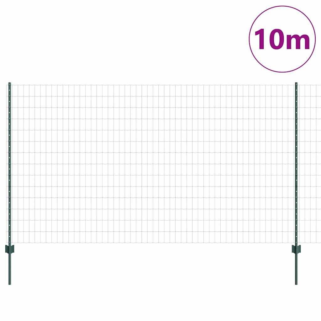vidaXL Gartenzaun Zaun mit Pfosten Grün günstig online kaufen