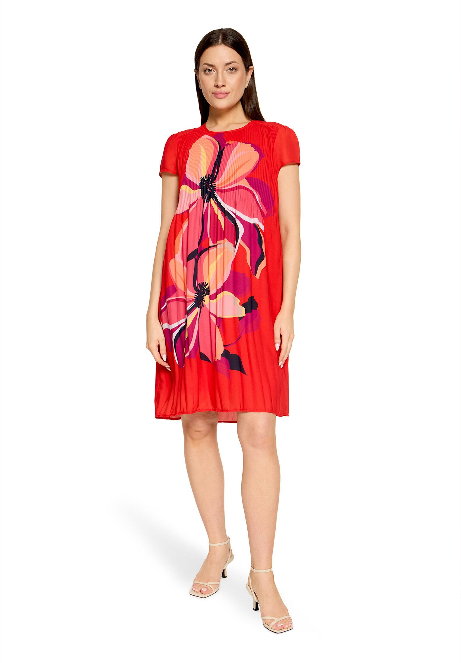 Betty Barclay Plisseekleid Damen kurzarm