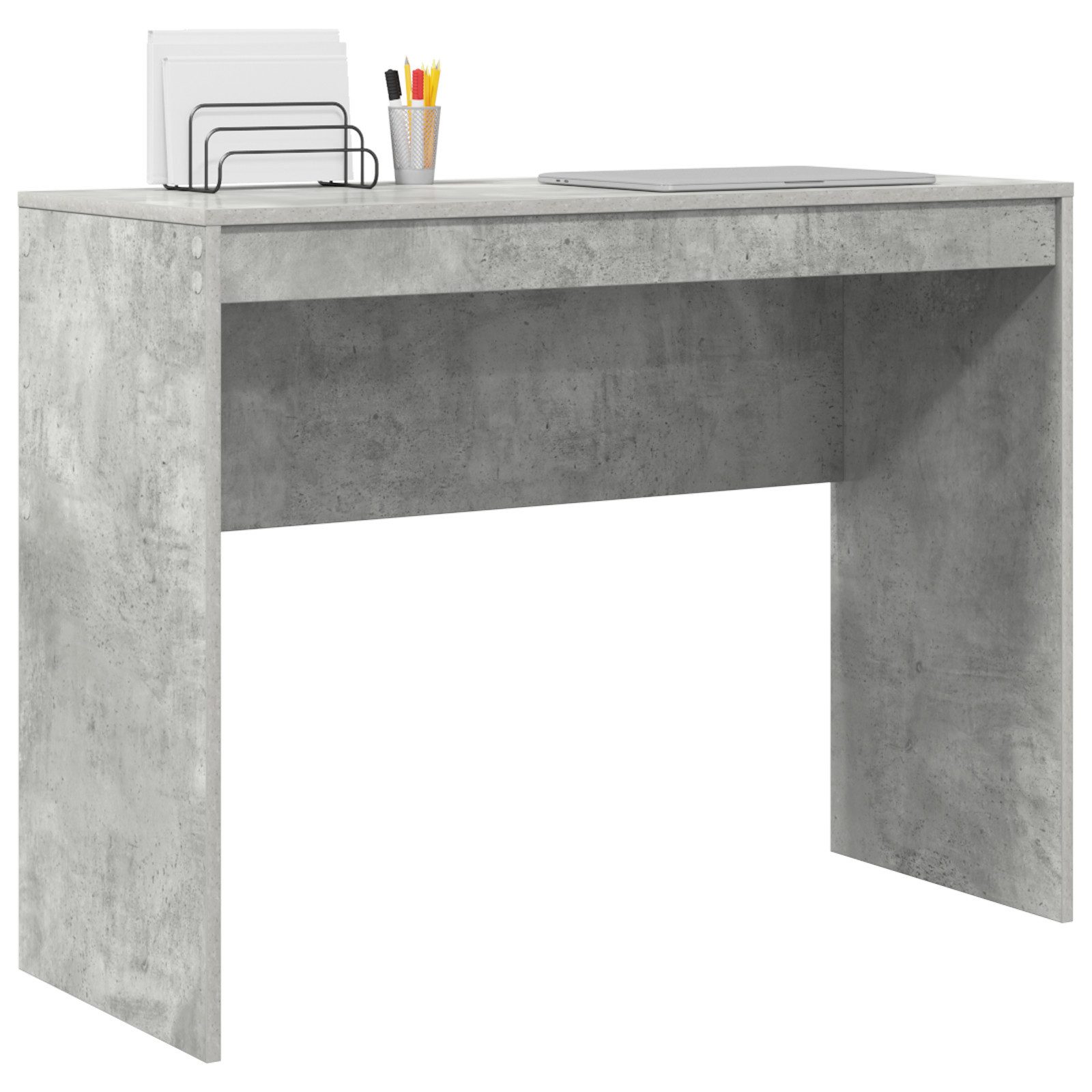 vidaXL Schreibtisch Schreibtisch Beton Grau Spanplatte günstig online kaufen