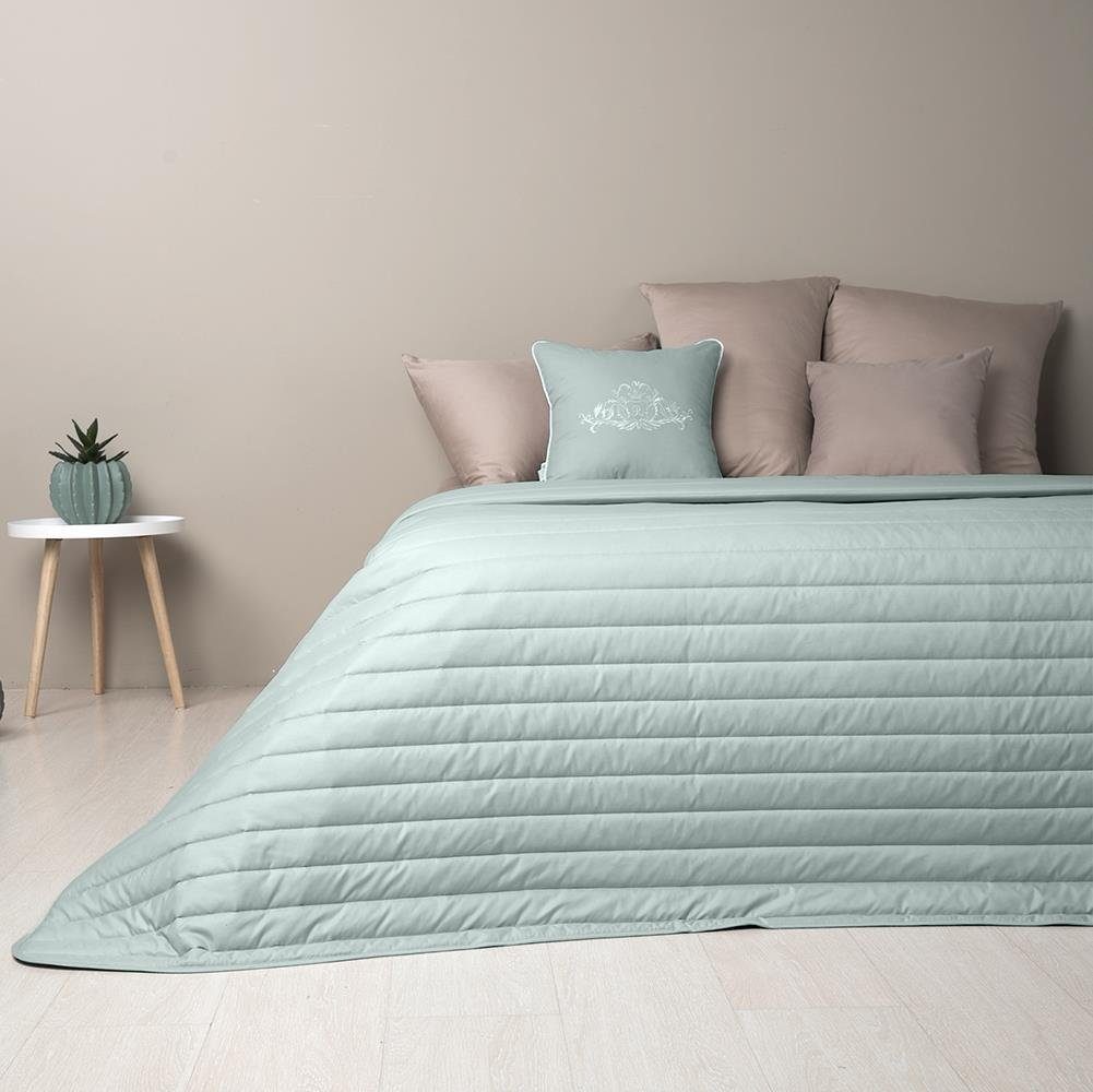 SEI Design Bettüberwurf Wende-Tagesdecke Living Trend mint/Taupe, gesteppt günstig online kaufen