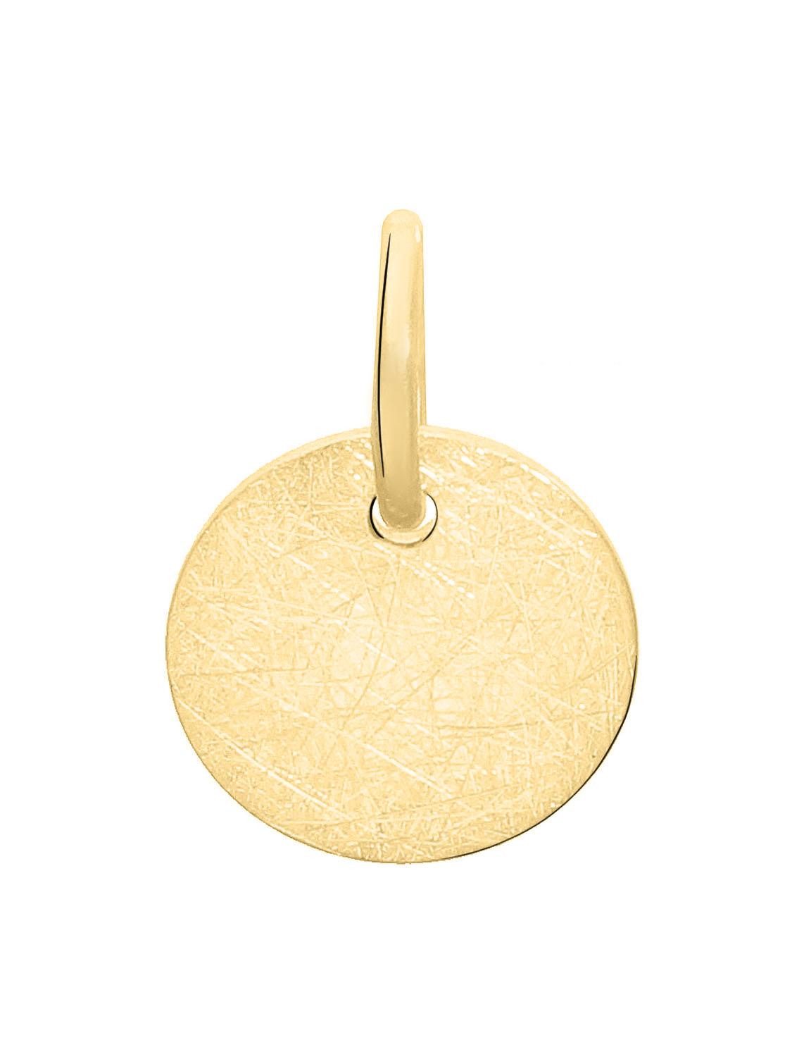 Kettenanhänger Damen & Kinder Anhänger Gravur Gelbgold 375 Gold (9 Karat) - Justina