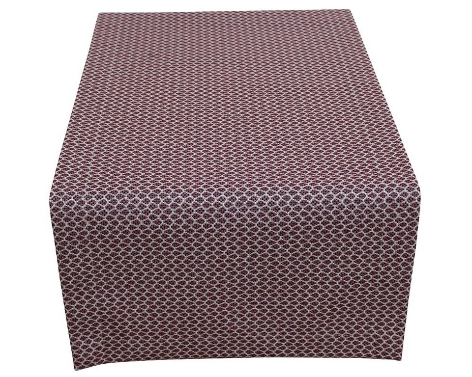 matches21 HOME & HOBBY Tischdecke Tischläufer MERLE Tropfen Druck bordeaux  40x100 cm (1-tlg)