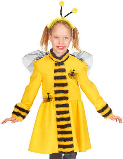 andrea-moden Kostüm Bienen Kostüm für Mädchen - Kleid mit Haarreif